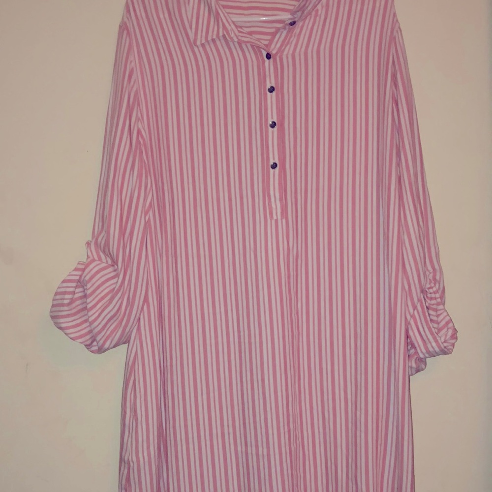 Time and tru  size20 peach/white dress